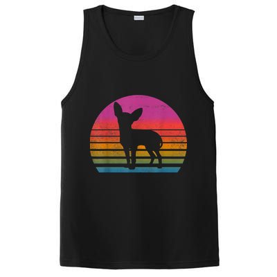 Retro 80s Chihuahua Chihuahua Lover Chihuahua Mom PosiCharge Competitor Tank