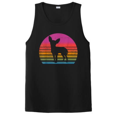 Retro 80s Chihuahua Chihuahua Lover Chihuahua Mom PosiCharge Competitor Tank