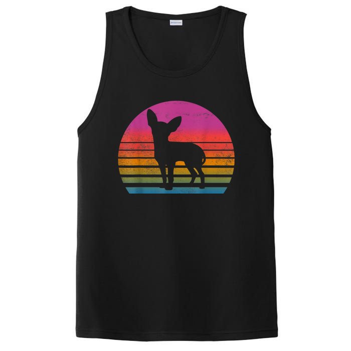 Retro 80s Chihuahua Chihuahua Lover Chihuahua Mom PosiCharge Competitor Tank