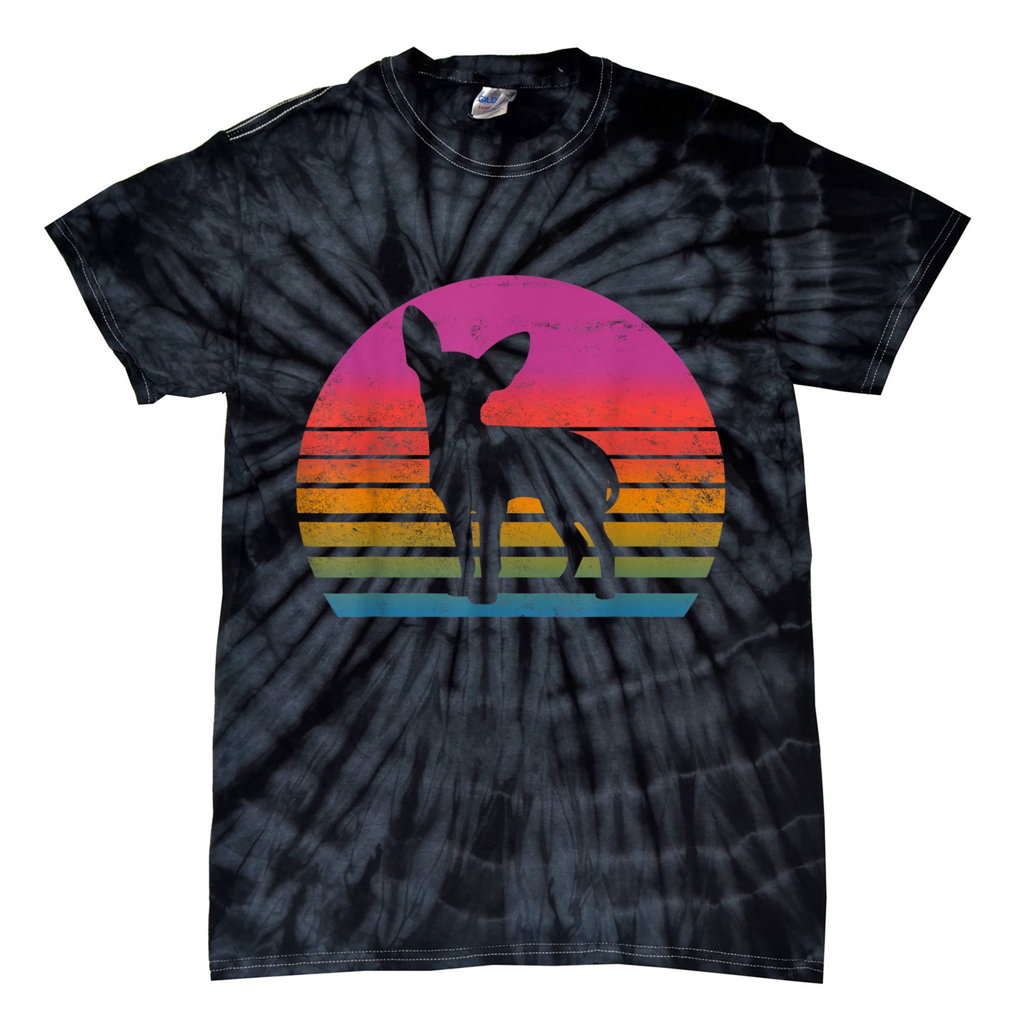 Retro 80s Chihuahua Chihuahua Lover Chihuahua Mom Tie-Dye T-Shirt