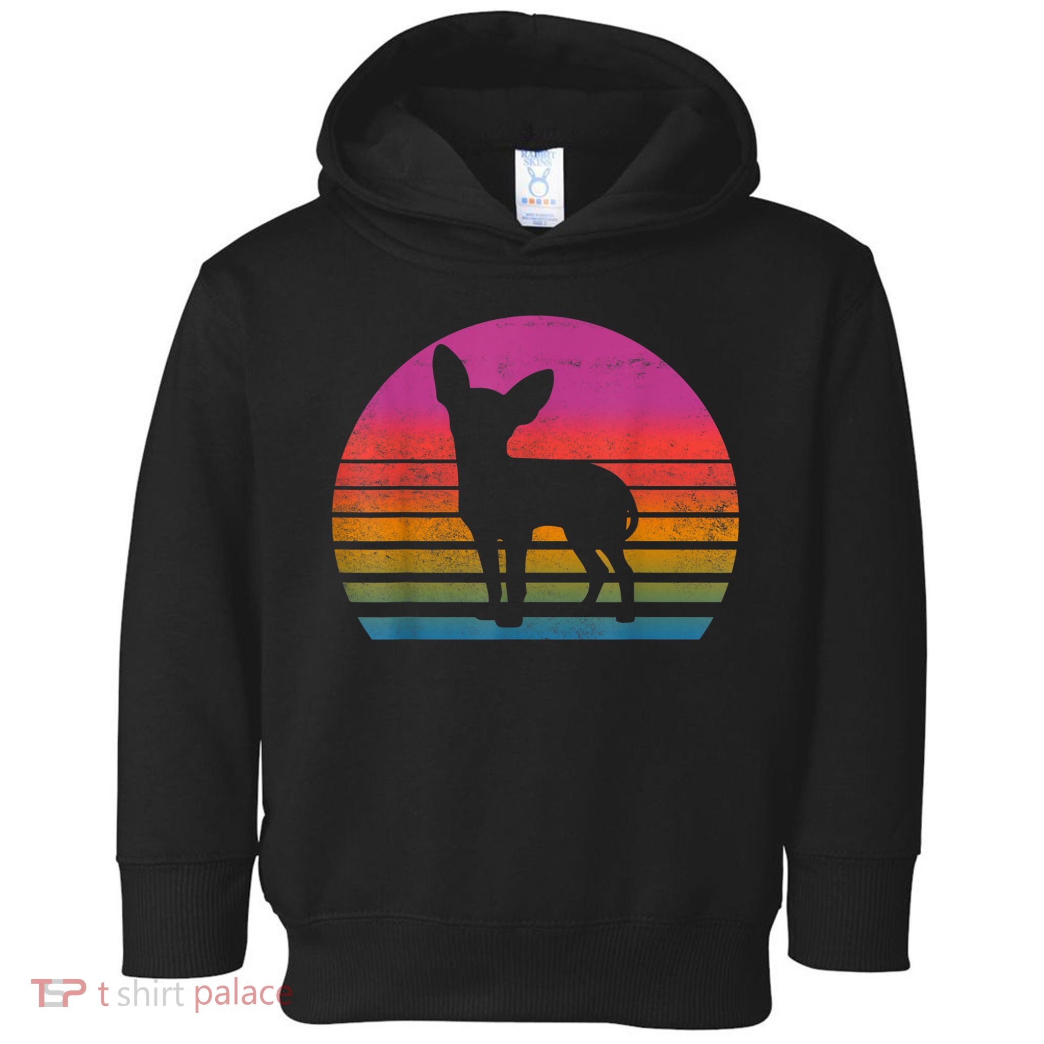 Retro 80s Chihuahua Chihuahua Lover Chihuahua Mom Toddler Hoodie