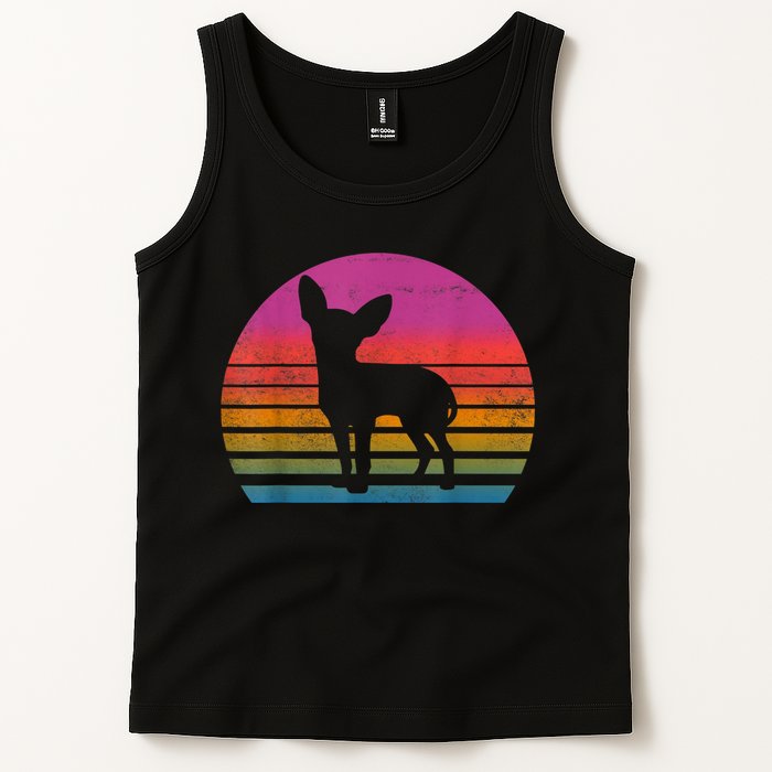 Retro 80s Chihuahua Chihuahua Lover Chihuahua Mom Tank Top