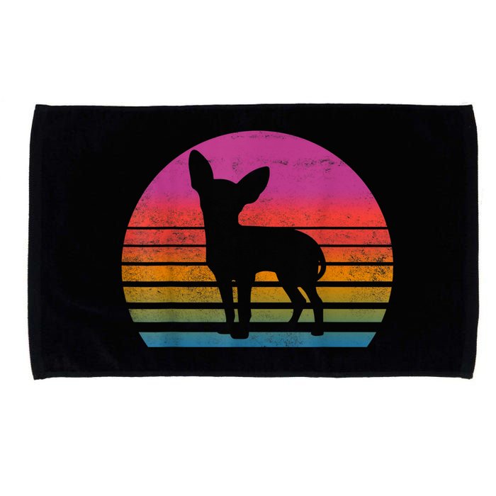 Retro 80s Chihuahua Chihuahua Lover Chihuahua Mom Microfiber Hand Towel