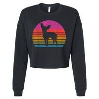 Retro 80s Chihuahua Chihuahua Lover Chihuahua Mom Cropped Pullover Crew
