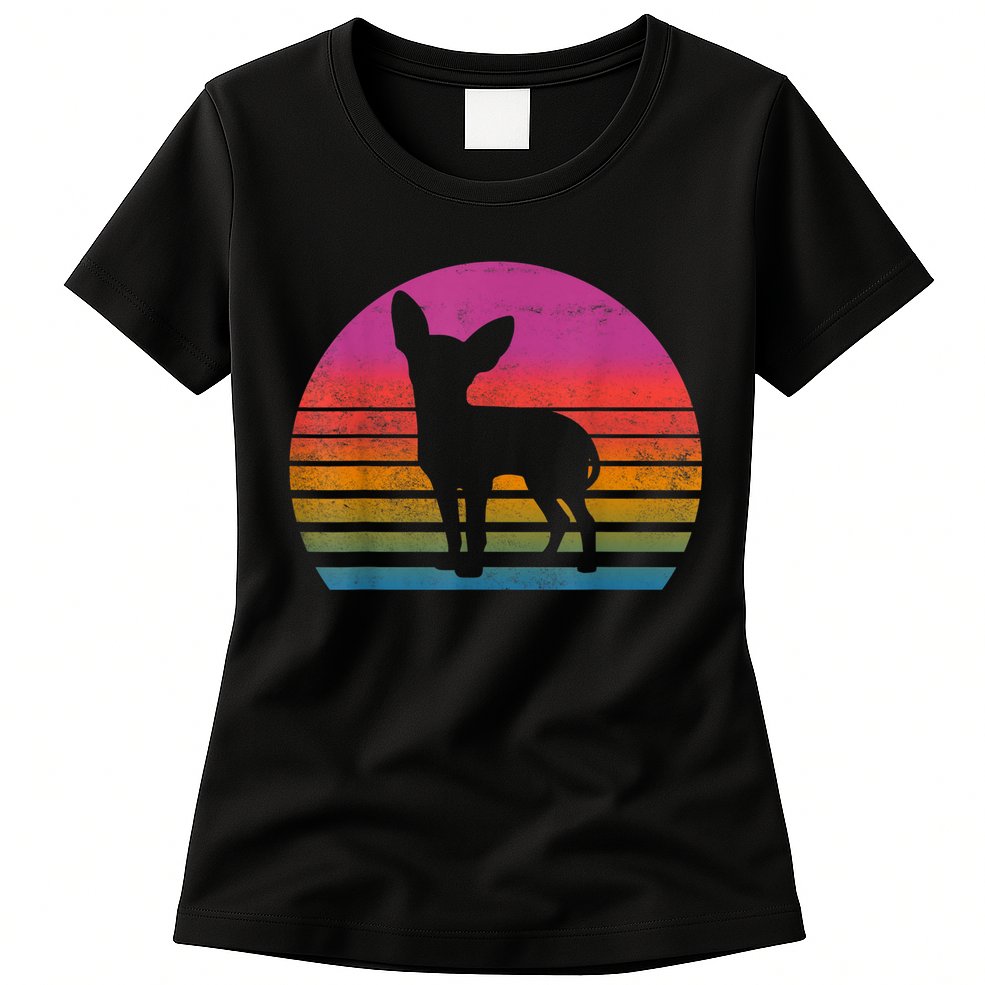Retro 80s Chihuahua Chihuahua Lover Chihuahua Mom Womens T-Shirt