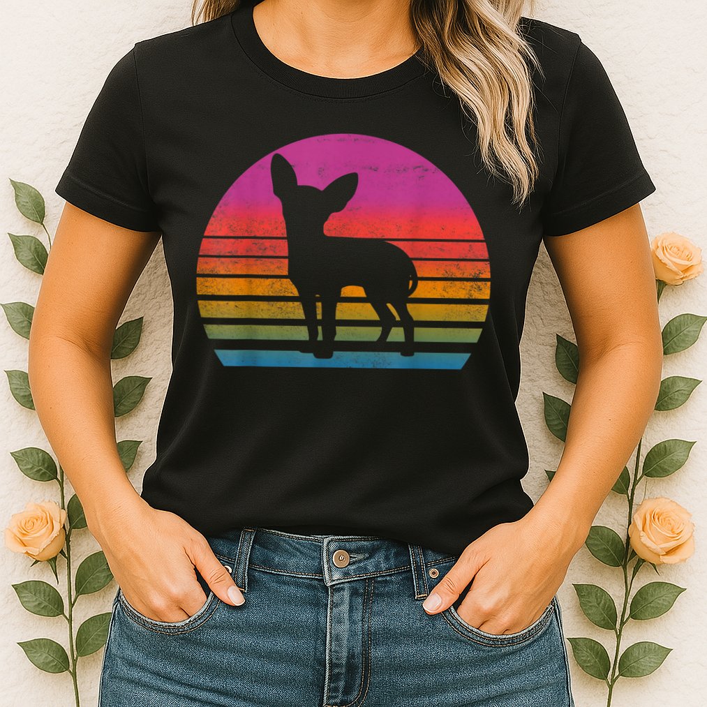 Retro 80s Chihuahua Chihuahua Lover Chihuahua Mom Womens T-Shirt