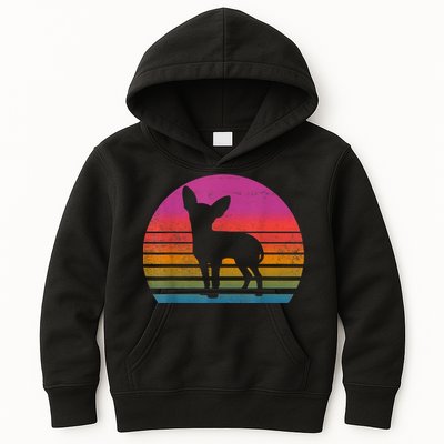 Retro 80s Chihuahua Chihuahua Lover Chihuahua Mom Kids Hoodie