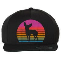 Retro 80s Chihuahua Chihuahua Lover Chihuahua Mom Wool Snapback Cap