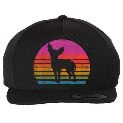 Retro 80s Chihuahua Chihuahua Lover Chihuahua Mom Wool Snapback Cap