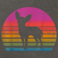 Retro 80s Chihuahua Chihuahua Lover Chihuahua Mom Cotton Canvas Backpack