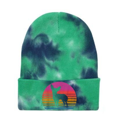 Retro 80s Chihuahua Chihuahua Lover Chihuahua Mom Tie Dye 12in Knit Beanie