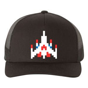 Retro 80's Computer Game Space Ship Yupoong Adult 5-Panel Trucker Hat