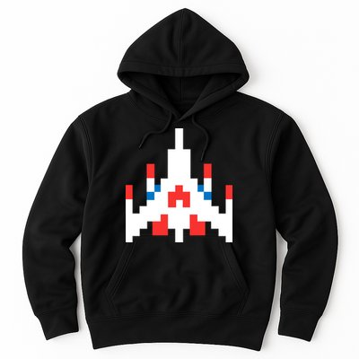 Retro 80's Computer Game Space Ship Hoodie
