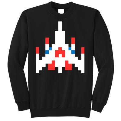 Retro 80's Computer Game Space Ship Sweatshirt