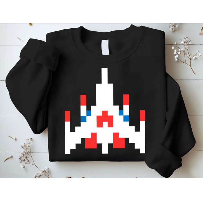 Retro 80's Computer Game Space Ship Sweatshirt