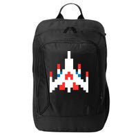 Retro 80's Computer Game Space Ship City Backpack