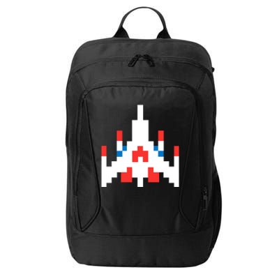 Retro 80's Computer Game Space Ship City Backpack