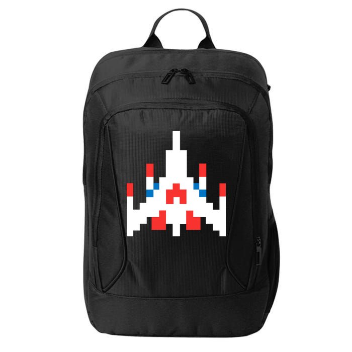 Retro 80's Computer Game Space Ship City Backpack