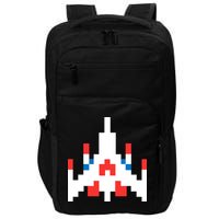 Retro 80's Computer Game Space Ship Impact Tech Backpack