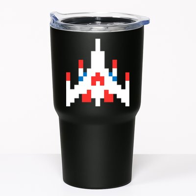 Retro 80's Computer Game Space Ship Tumbler