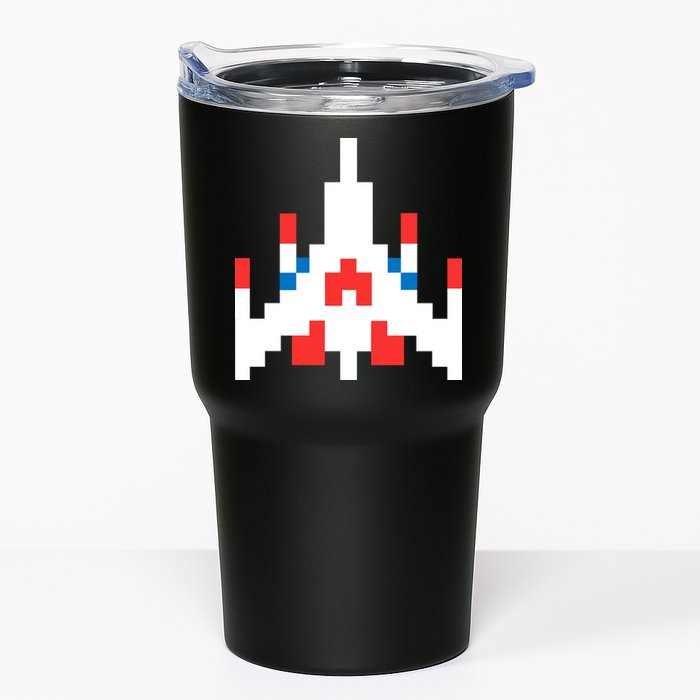 Retro 80's Computer Game Space Ship Tumbler