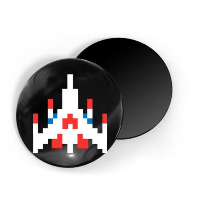 Retro 80's Computer Game Space Ship Magnet