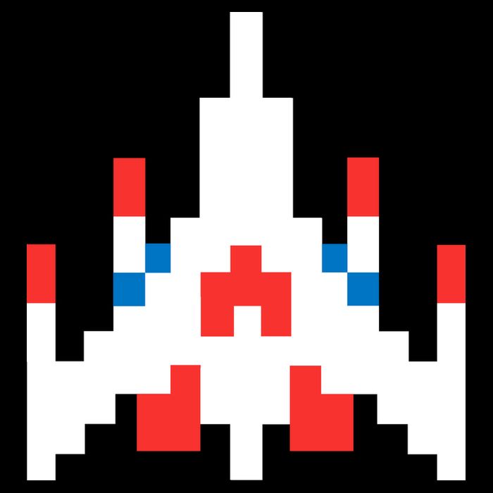 Retro 80's Computer Game Space Ship Mousepad