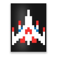 Retro 80's Computer Game Space Ship Poster