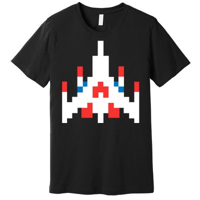 Retro 80's Computer Game Space Ship Premium T-Shirt