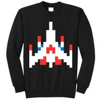 Retro 80's Computer Game Space Ship Tall Sweatshirt