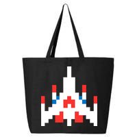 Retro 80's Computer Game Space Ship 25L Jumbo Tote