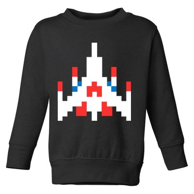 Retro 80's Computer Game Space Ship Toddler Sweatshirt