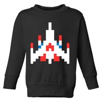 Retro 80's Computer Game Space Ship Toddler Sweatshirt