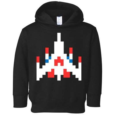 Retro 80's Computer Game Space Ship Toddler Hoodie