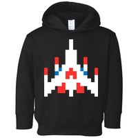 Retro 80's Computer Game Space Ship Toddler Hoodie