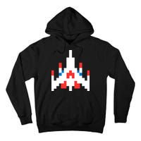 Retro 80's Computer Game Space Ship Tall Hoodie