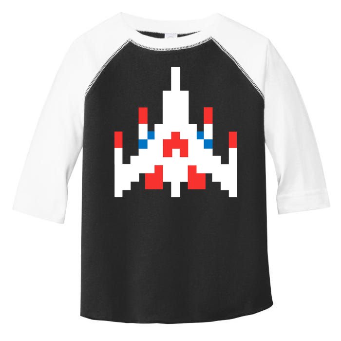 Retro 80's Computer Game Space Ship Toddler Fine Jersey T-Shirt