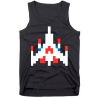 Retro 80's Computer Game Space Ship Tank Top