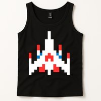 Retro 80's Computer Game Space Ship Tank Top