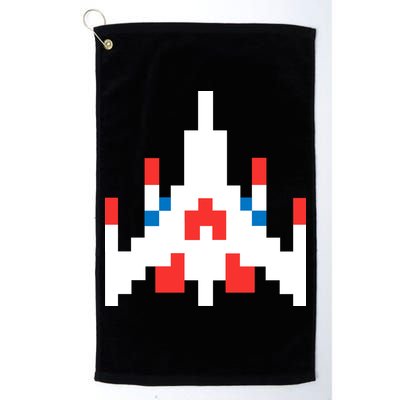 Retro 80's Computer Game Space Ship Golf Towel