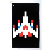 Retro 80's Computer Game Space Ship Golf Towel