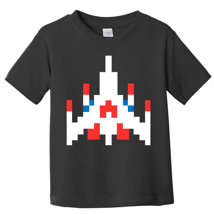 Retro 80's Computer Game Space Ship Toddler T-Shirt
