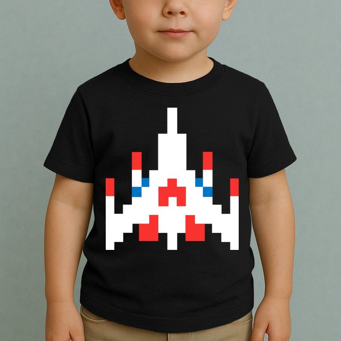 Retro 80's Computer Game Space Ship Toddler T-Shirt