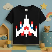 Retro 80's Computer Game Space Ship Toddler T-Shirt