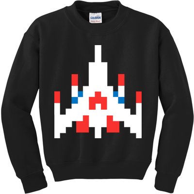 Retro 80's Computer Game Space Ship Kids Sweatshirt