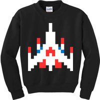 Retro 80's Computer Game Space Ship Kids Sweatshirt