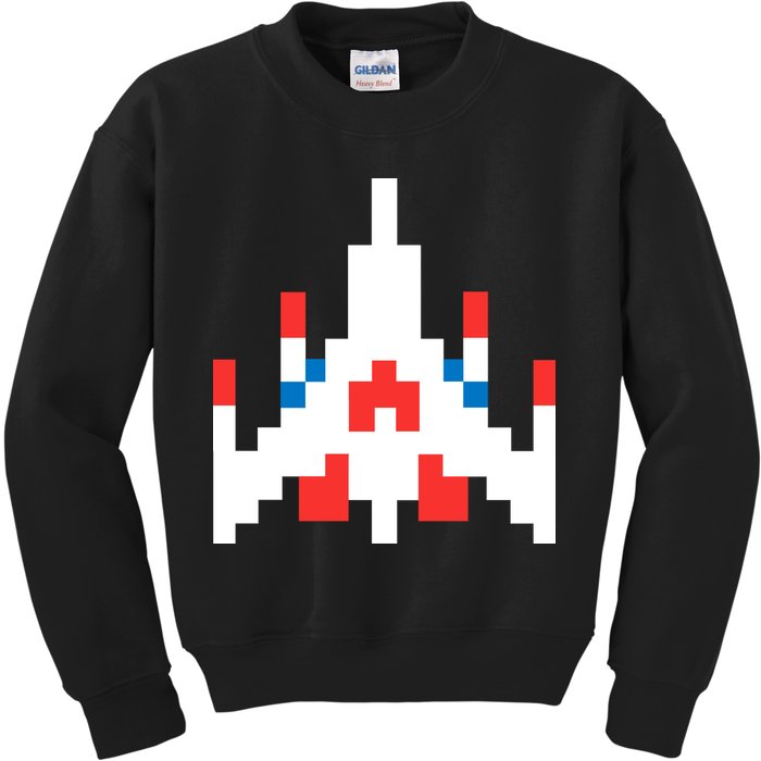 Retro 80's Computer Game Space Ship Kids Sweatshirt