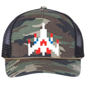 Retro 80's Computer Game Space Ship Retro Rope Trucker Hat Cap