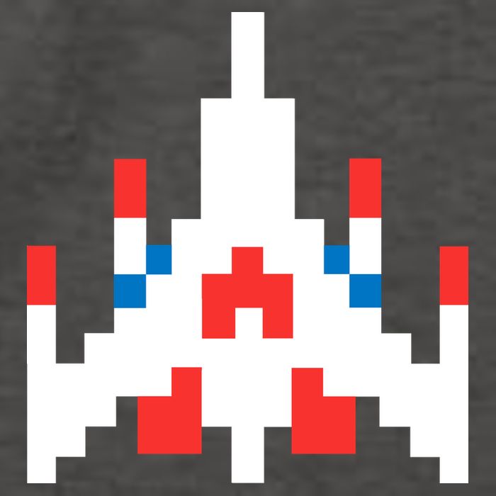 Retro 80's Computer Game Space Ship Vector Backpack