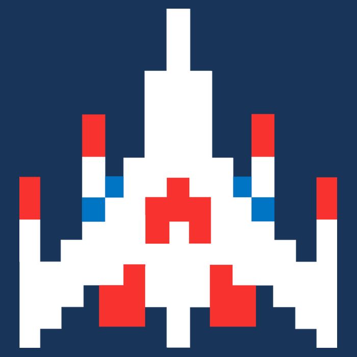 Retro 80's Computer Game Space Ship Infant Baby Jersey Bodysuit